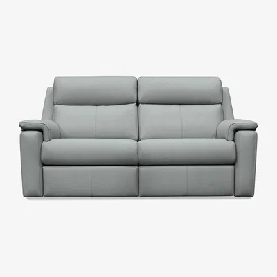 Furniture Village G Plan - Thornbury 3 Seater Leather Sofa - No Recliner - Cambridge Grey