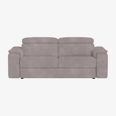 Furniture Village Nicoletti Italia - Davide 3 Seater Fabric Sofa - Selma Grigio