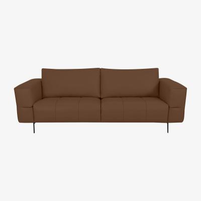 Furniture Village Domicil - Lawson 3 Seater Leather Sofa - NP Caramel