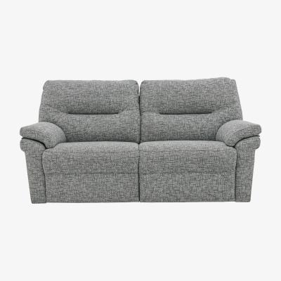 Furniture Village G Plan - Seattle 2.5 Seater Fabric Power Recliner Sofa - Remco Light Grey