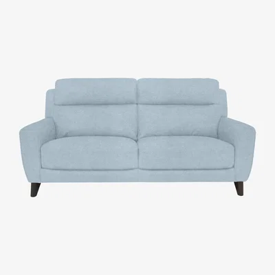 Furniture Village Comfort Story - Zen 3 Seater Fabric Sofa - Baby Blue
