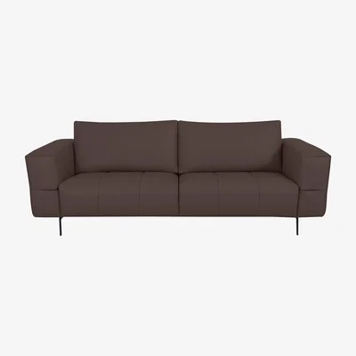 Furniture Village Domicil - Lawson 3 Seater Leather Sofa - NN Cacao Brown