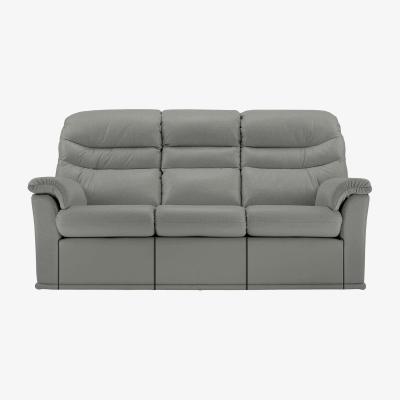 Furniture Village G Plan - Malvern 3 Seater Leather Sofa with Manual Recliner - Texas Charcoal