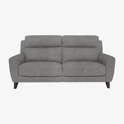 Furniture Village Comfort Story - Zen 3 Seater Fabric Power Recliner Sofa with Headrests - Haze