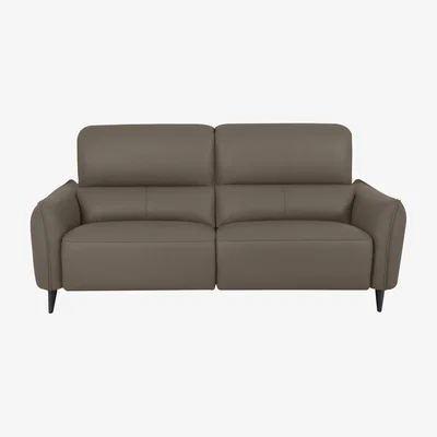 Furniture Village Domicil - Maddox 3 Seater Leather Power Recliner Sofa - NP Pine Bark