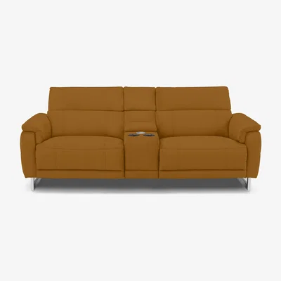 Furniture Village Moet 3 Seater Fabric Power Recliner Sofa with Telescopic Headrests and Smart Console