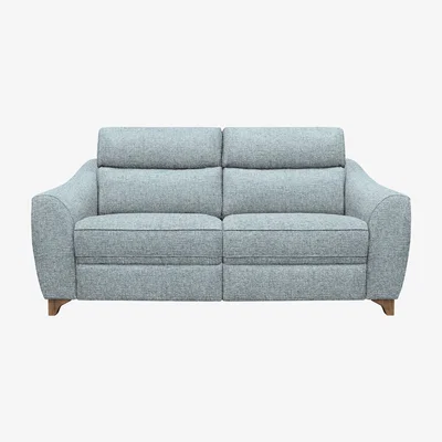 Furniture Village G Plan - Lucca 3 Seater Fabric Power Recliner Sofa - Arola Sky