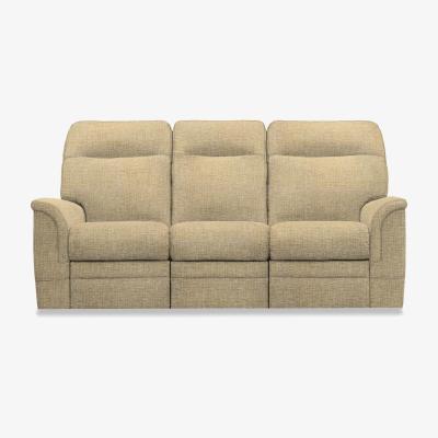 Furniture Village Parker Knoll - Hudson 23 Fabric 3 Seater Power Recliner Sofa with Headrests and Power Lumbar - Cromwell Barley