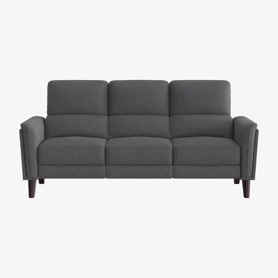 Furniture Village Compact Collection Klein 3 Seater Fabric Power Recliner Sofa with Telescopic Headrests - R39 Charcoal