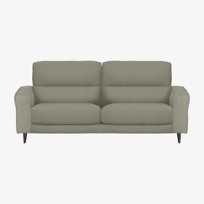 Furniture Village Axel 3 Seater BV Leather Sofa - Taupe
