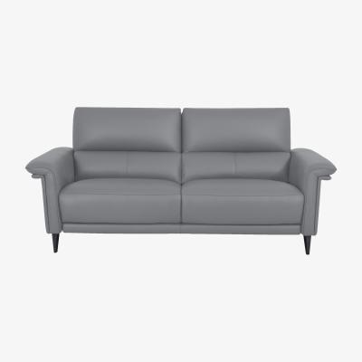 Furniture Village Domicil - Huxley 3 Seater Leather Sofa - NP Paloma Grey