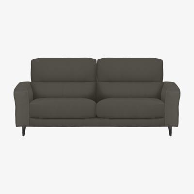 Furniture Village Axel 3 Seater HW Leather Sofa - Elephant