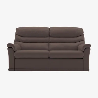 Furniture Village G Plan - Malvern 2 Cushion 3 Seater Leather Sofa - Brown