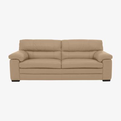 Furniture Village Cozee 3 Seater Pure Premium Leather Sofa - Nude