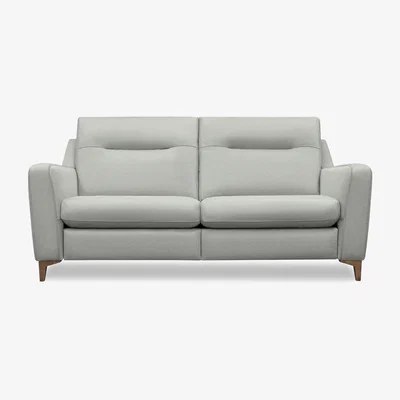 Furniture Village G Plan - Arlo 3 Seater Fabric Power Recliner Sofa - Stingray Charcoal with Walnut Feet