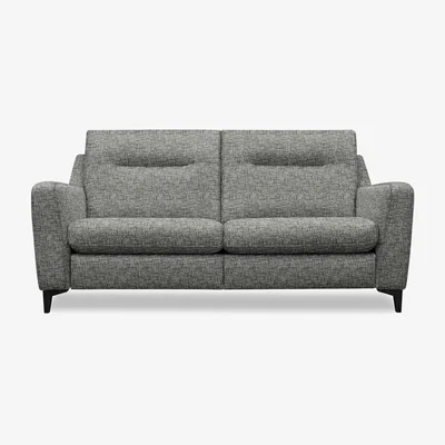 Furniture Village G Plan - Arlo 3 Seater Fabric Power Recliner Sofa - Remco Slate with Ebony Feet