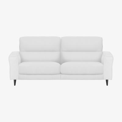 Furniture Village Axel 3 Seater HW Leather Power Recliner Sofa - Star White