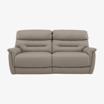 Furniture Village Chicago 3 Seater Leather Battery Recliner Sofa- World of Leather