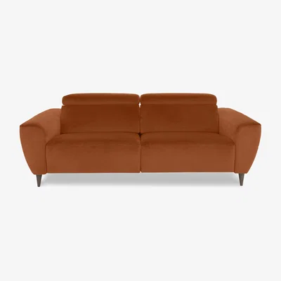 Furniture Village Nicoletti Italia - Milano 3 Seater Fabric Sofa - Selma Mattone