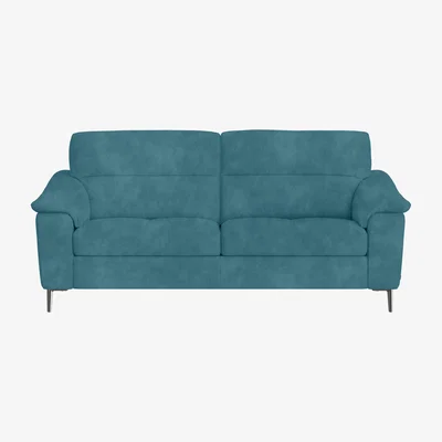 Furniture Village Nicoletti Italia - Maldini 3 Seater Fabric Sofa - Selma Turchese