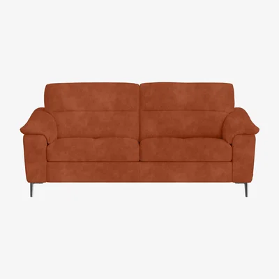 Furniture Village Nicoletti Italia - Maldini 3 Seater Fabric Sofa - Selma Mattone