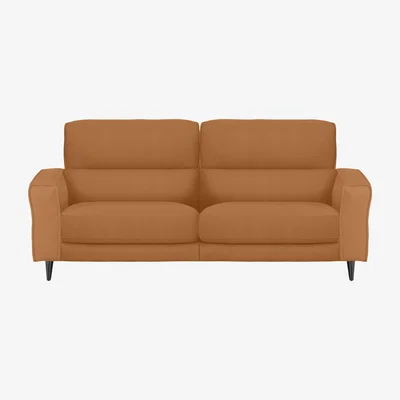 Furniture Village Axel 3 Seater NC Leather Power Recliner Sofa - NC Honey Yellow