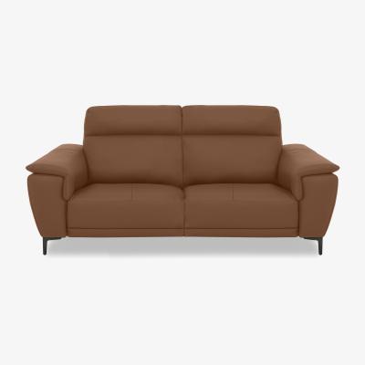 Furniture Village Nicoletti Italia - Amalfi 3 Seater Leather Power Recliner Sofa - Torello Cognac