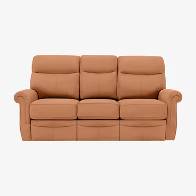 Furniture Village G Plan - Avon 3 Seater Leather Manual Recliner Sofa - Texas Tan