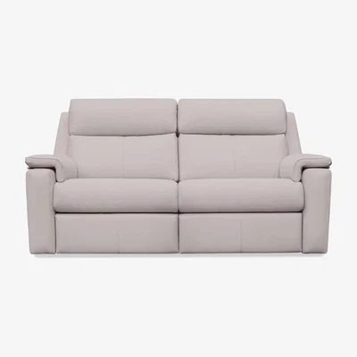 Furniture Village G Plan - Thornbury 3 Seater Leather Sofa - Cambridge Chalk