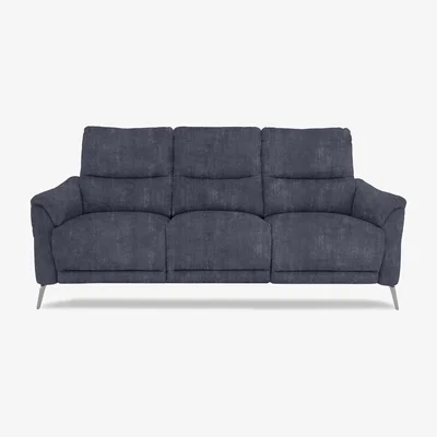 Furniture Village Daytona 3 Seater Fabric Power Recliner Sofa with Drop Down - Heritage Granite