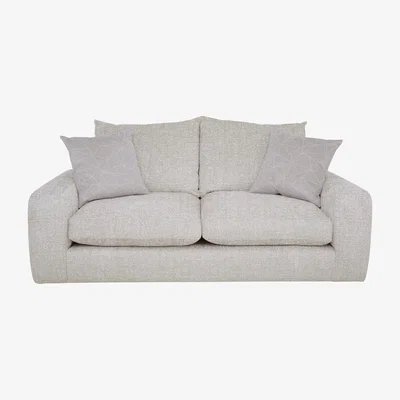 Furniture Village Boutique Pandora 3 Seater Fibre Fill Sofa - Plain Ivory