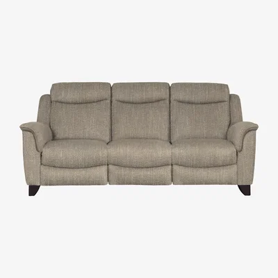 Furniture Village Parker Knoll - Manhattan 3 Seater Fabric Power Recliner Sofa - Natural
