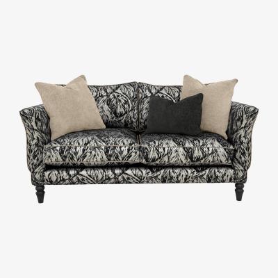 Furniture Village Boutique Chatterley 3 Seater Sofa with Knole Arms - Canopy Ebony with Ebony Feet