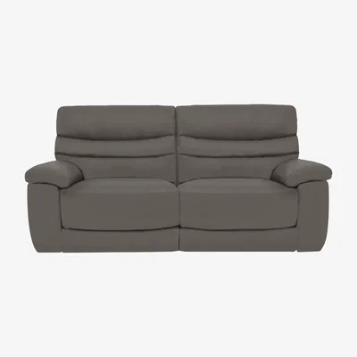 Furniture Village Comfort Story - Nimbus 3 Seater Leather Power Recliner Sofa - Elephant