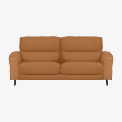 Furniture Village Axel 3 Seater NC Leather Sofa - NC Honey Yellow