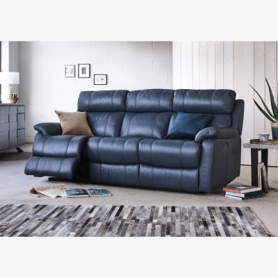 Furniture Village Relax Station Komodo 3 Seater Power Leather Sofa- World of Leather