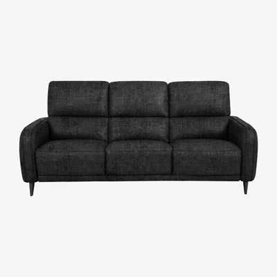 Furniture Village Domicil - Logan 3 Seater Fabric Sofa - Black Mica