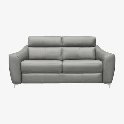 Furniture Village G Plan - Lucca 3 Seater Leather Sofa - No Recliner - Texas Charcoal
