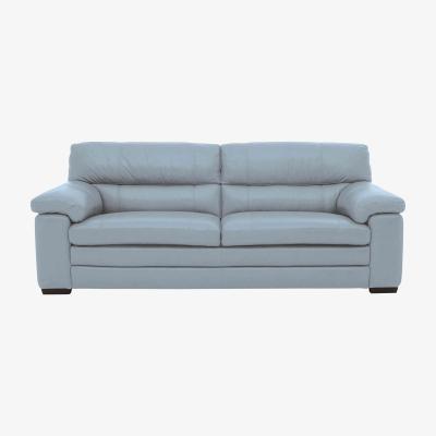 Furniture Village Cozee 3 Seater Pure Premium NC Leather Sofa - Pearl Blue