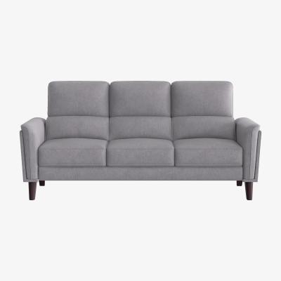 Furniture Village Compact Collection Klein 3 Seater Fabric Sofa - Pewter
