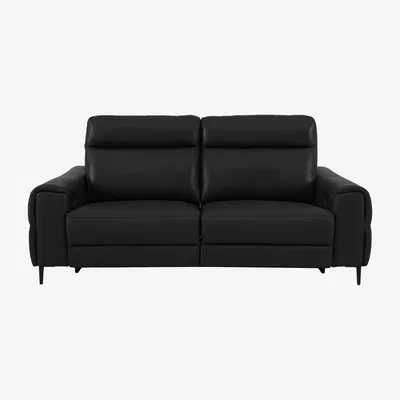 Furniture Village Anakin 3 Seater Leather Power Recliner Sofa with Power Headrest