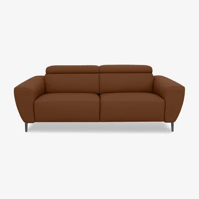 Furniture Village Nicoletti Italia - Milano 3 Seater Leather Sofa - Botero Cuoio