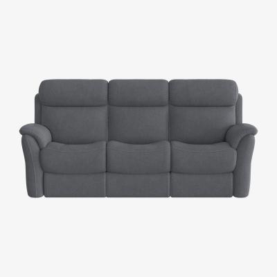 Furniture Village Relax Station Revive 3 Seater Fabric Manual Recliner Sofa - Grey