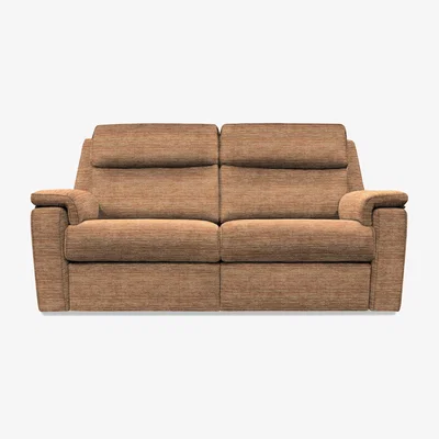 Furniture Village G Plan - Thornbury 3 Seater Fabric Power Recliner Sofa - Victoria Ginger