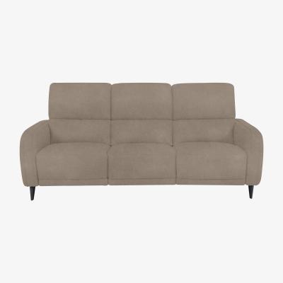 Furniture Village Domicil - Logan 3 Seater Fabric Power Recliner Sofa - Light Khaki