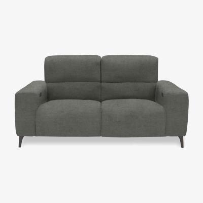 Furniture Village New York 3 Seater Fabric Power Recliner Sofa - Dolphin
