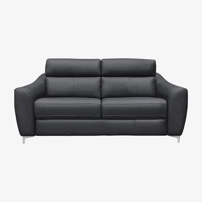 Furniture Village G Plan - Lucca 3 Seater Leather Sofa - No Recliner - Cambridge Petrol Blue