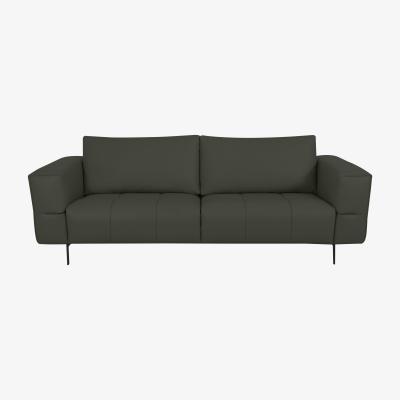 Furniture Village Domicil - Lawson 3 Seater Leather Sofa - NP Dark Olive