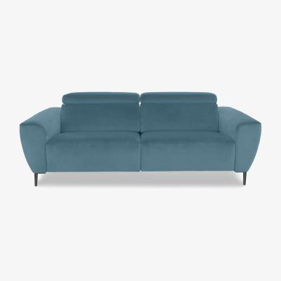 Furniture Village Nicoletti Italia - Milano 3 Seater Fabric Sofa - Selma Turchese