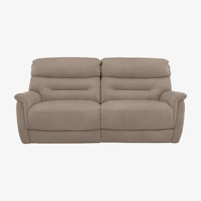 Furniture Village Chicago 3 Seater Fabric Power Recliner Sofa- World of Leather